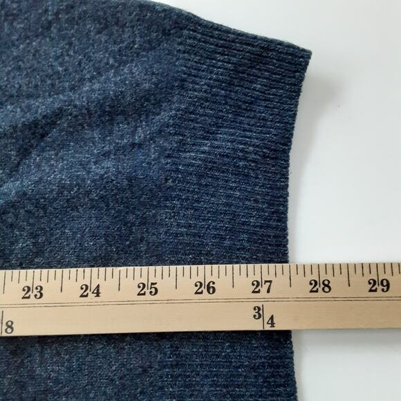 Marks & Spencer 100% Pure New Wool Sweater Crewneck Pullover Dark Blue Mens M - Picture 11 of 12